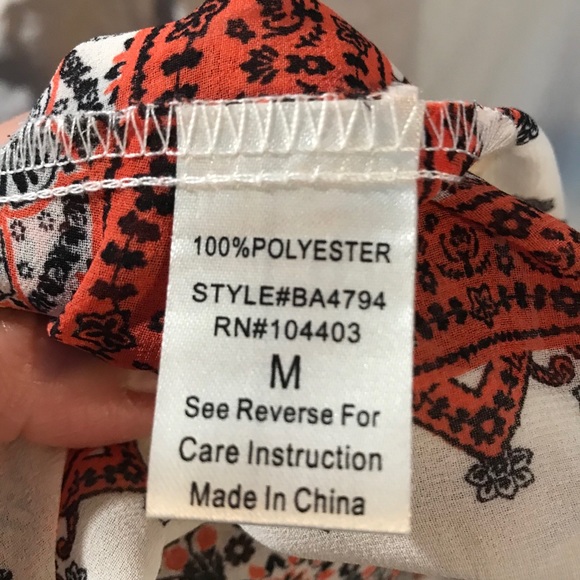 Blue Pepper Orange BLiss Blouse - Picture 6 of 7